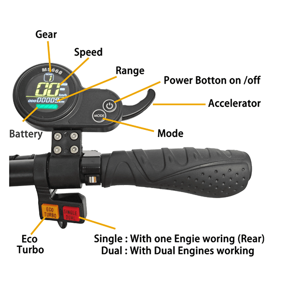 ELECTRIC SCOOTER ADULT FOLDABLE OFF-ROAD ELECTRIC SCOOTER 5600W DUAL MOTOR 85KMH FAST SCOOTER