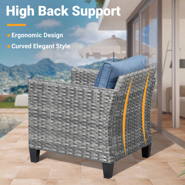 Allcot 7 - Person Outdoor Seating Group with Cushions