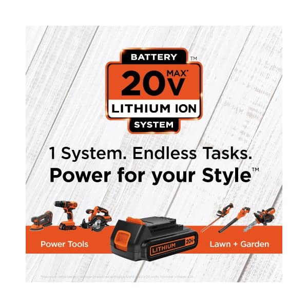 BLACK+DECKER 20V MAX Drill & Home Tool Kit, 34 Piece (BDCD120VA) , Orange Drill Project Kit