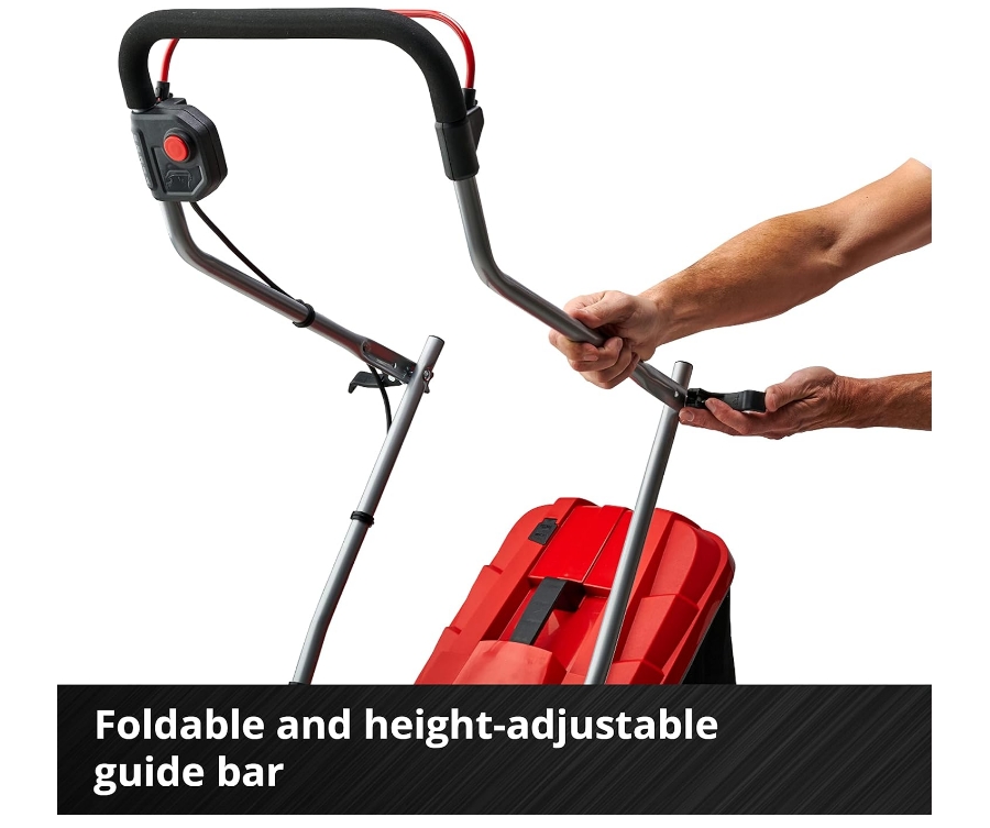 Einhell Power X-Change 18/33 Cordless Lawnmower With Battery and Charger - 18V, Brushless Motor, 33cm Cutting Width, 30L Grass Box, 5 Cutting Heights - GE-CM 18/33 Li Battery Lawn Mower