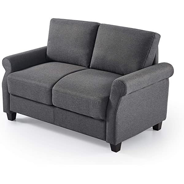 ZINUS Josh Loveseat Sofa / Easy, Tool-Free Assembly, Beige Beige Loveseat Sofa