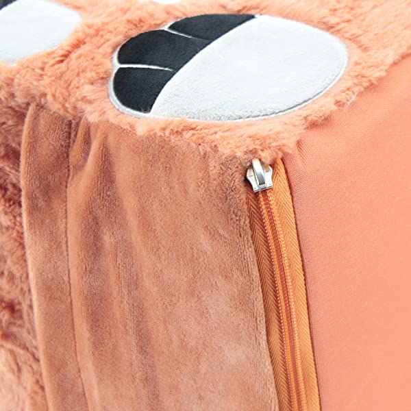 Soft Landing Fox Sweet Seats | Premium Character Chair with Carrying Handle & Side Pockets – Orange