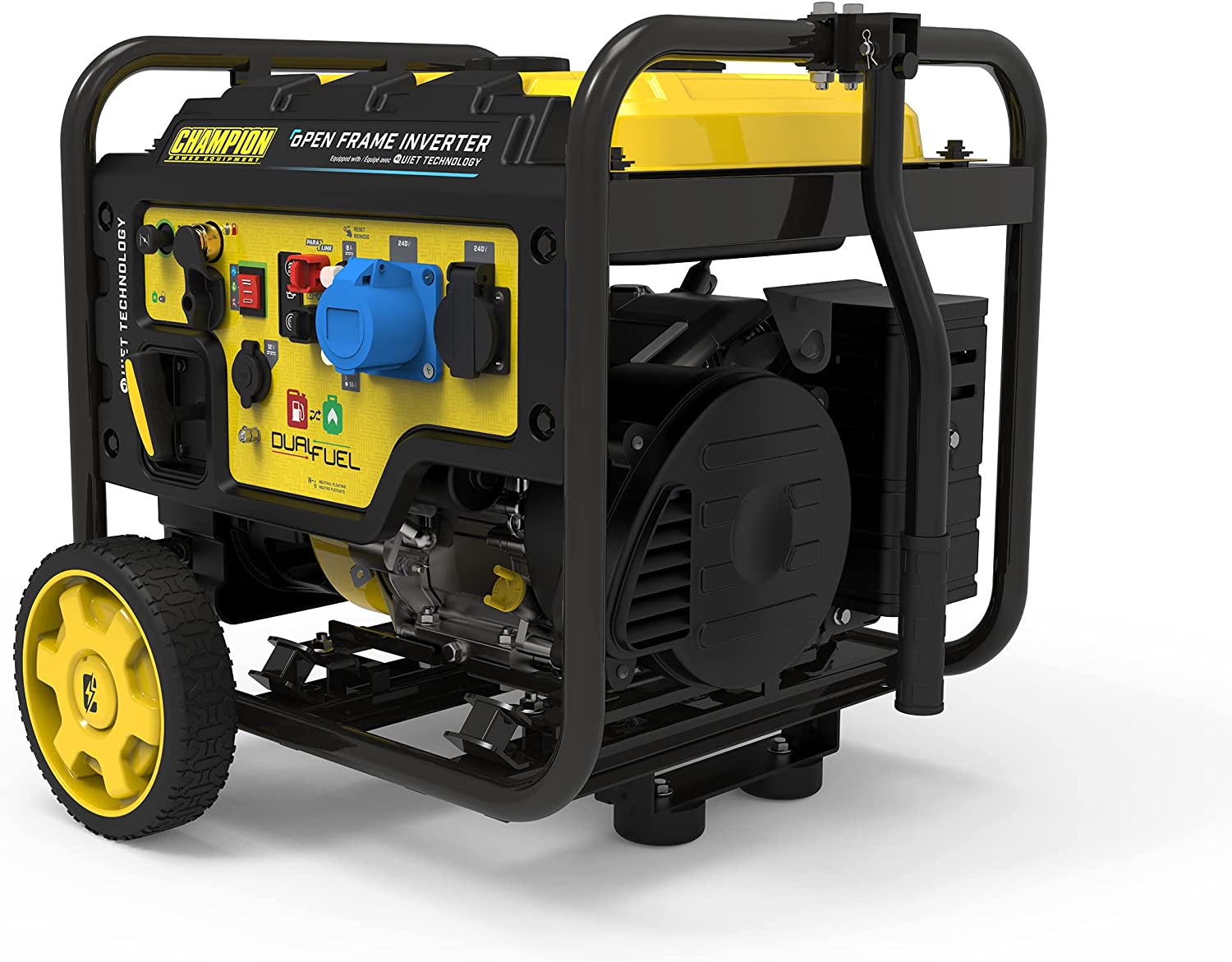 Champion Power Equipment 3600 Watt Dual Fuel Digital Hybrid Inverter – 224cc Engine, 18 hour run time, Ultra-Quiet & Light, Clean Power Hybrid Generator, Economy Mode to Save Fuel & Surge Protection