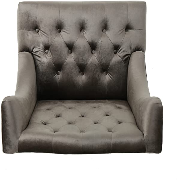 Christopher Knight Home Toddman High-Back Fabric Club Chair, Dark Charcoal