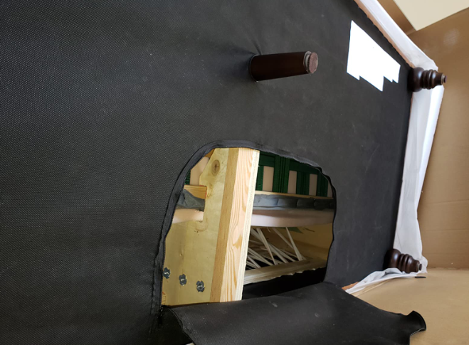 Tufted Leather Sofa, 92.9