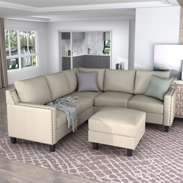 2-piece living room rivet modern cushion set with cushions