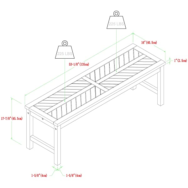 Walker Edison 5 Person Outdoor Wood Chevron Patio Furniture Dining Set Table Chairs Bench All Weather Backyard Conversation Garden Poolside Balcony, 4 Piece, Brown Brown 4 Piece Dining Set