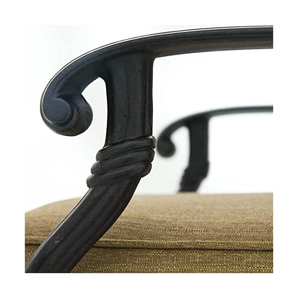 Darlee Santa Monica 5 Piece Cast Aluminum Patio Conversation Seating Set