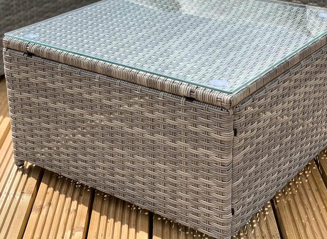 GSD Victoria Rattan Garden Furniture Corner Sofa Lounge Chase Set - Modular 4 Piece In/Outdoor - 3 Colours To Choose From