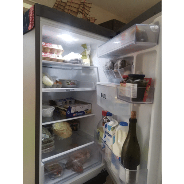 Refrigerator Freezer (Freestanding, Graphite, Metal, Upright, LED, Glass, 308L) - A+