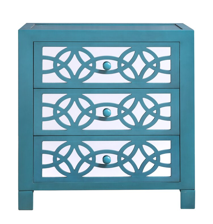 Bester 3 – Drawer Mirrored Accent Chest