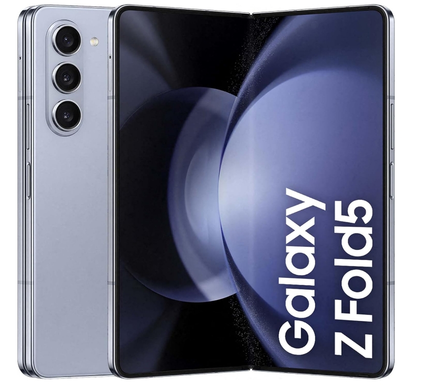 Samsung Galaxy Z Fold5, Unlocked Android Smartphone, 256GB Storage, Icy Blue, 3 Year Manufacturer Extended Warranty (UK Version)