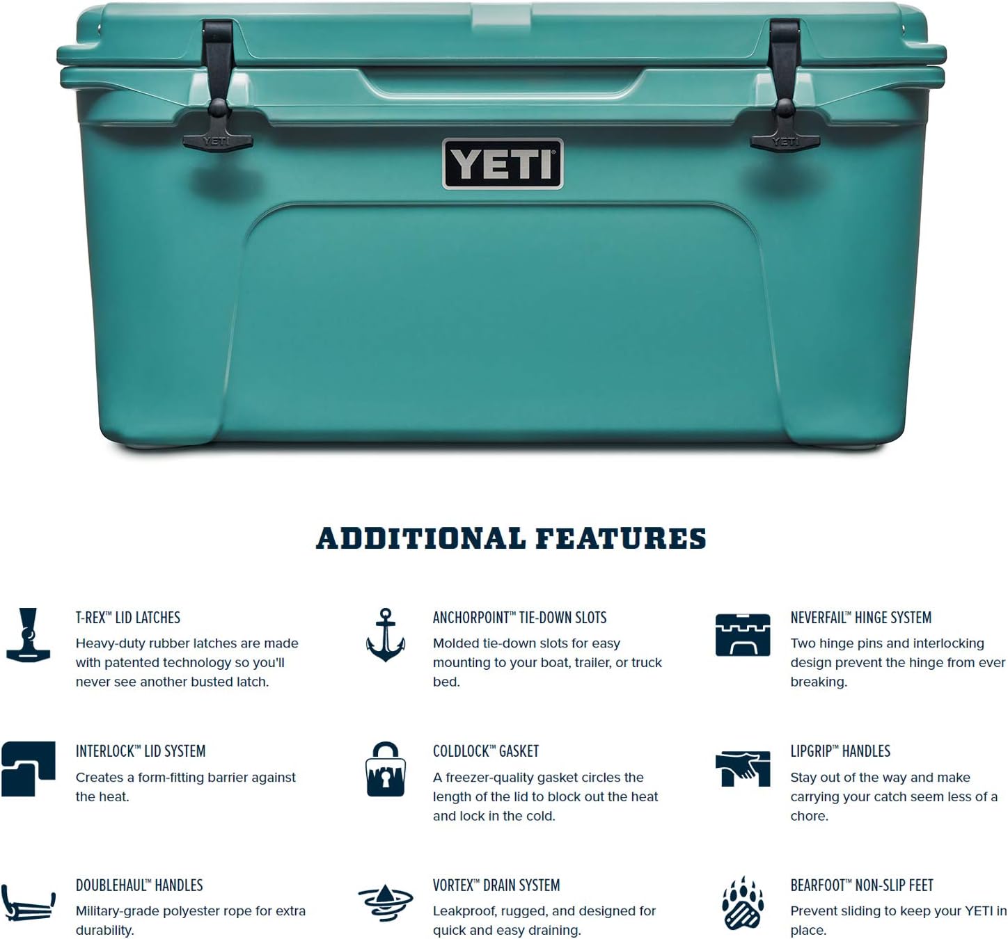 YT Tundra Haul Portable Wheeled 65 Cooler