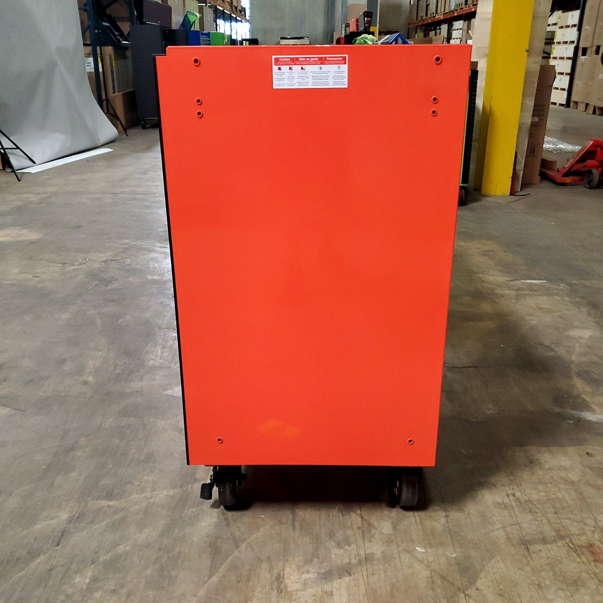 used toolboxScratch & Dent, Extreme Tools RX Series 72 19 Drawers 25 Deep Roller Cabinet, Orange, 150 lbs. Slides C Showroom Demo