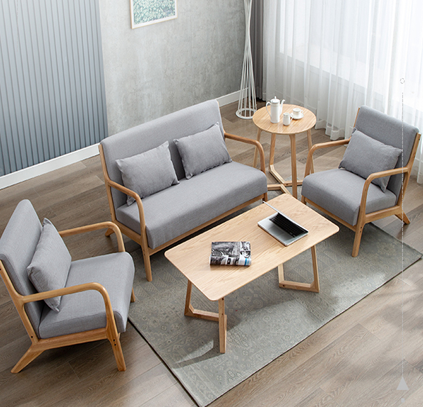 Shintenchi 4-piece indoor and outdoor patio furniture set, sofa, glass coffee table