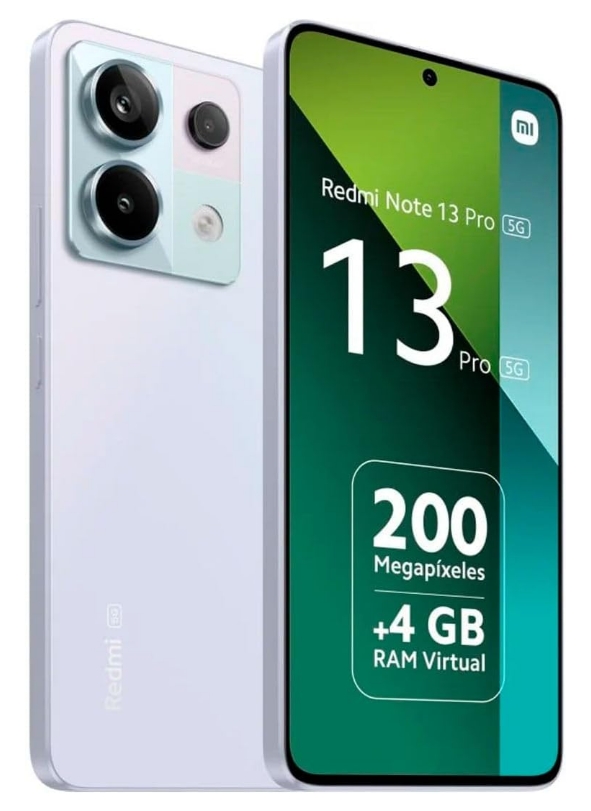 Xiaomi Redmi Note 13 Pro 5G Smartphone 8+256GB, Aurora Purple (UK Version + 2 Years Warranty)