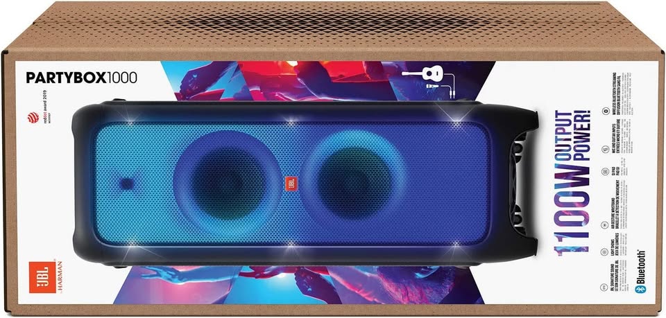 JBL PartyBox 1000 - High-performance wireless Bluetooth party speaker, black