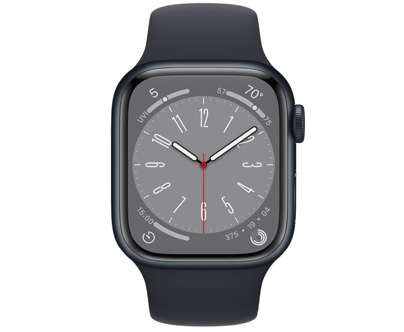 Apple Watch Series 8 [GPS 41mm] Smart Watch w Midnight Aluminum Case with Midnight Sport Band