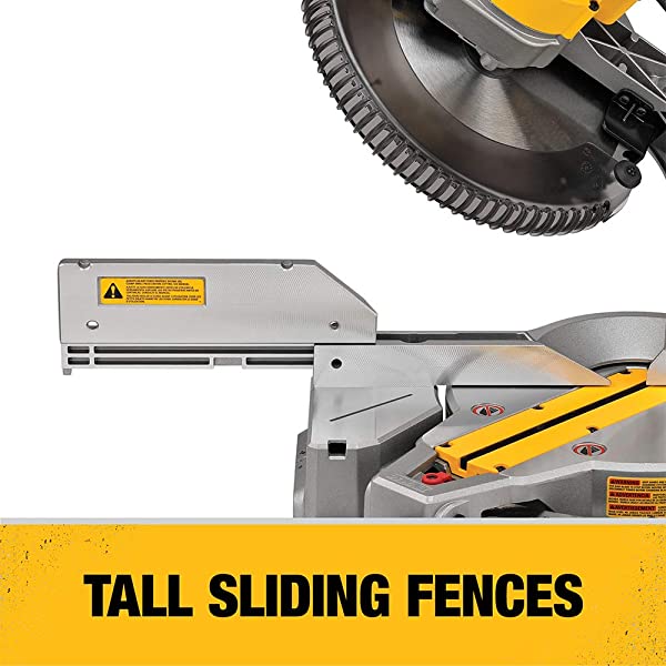 DEWALT 12-Inch Miter Saw, 15-Amp, Single Bevel, Compound (DWS715) 12