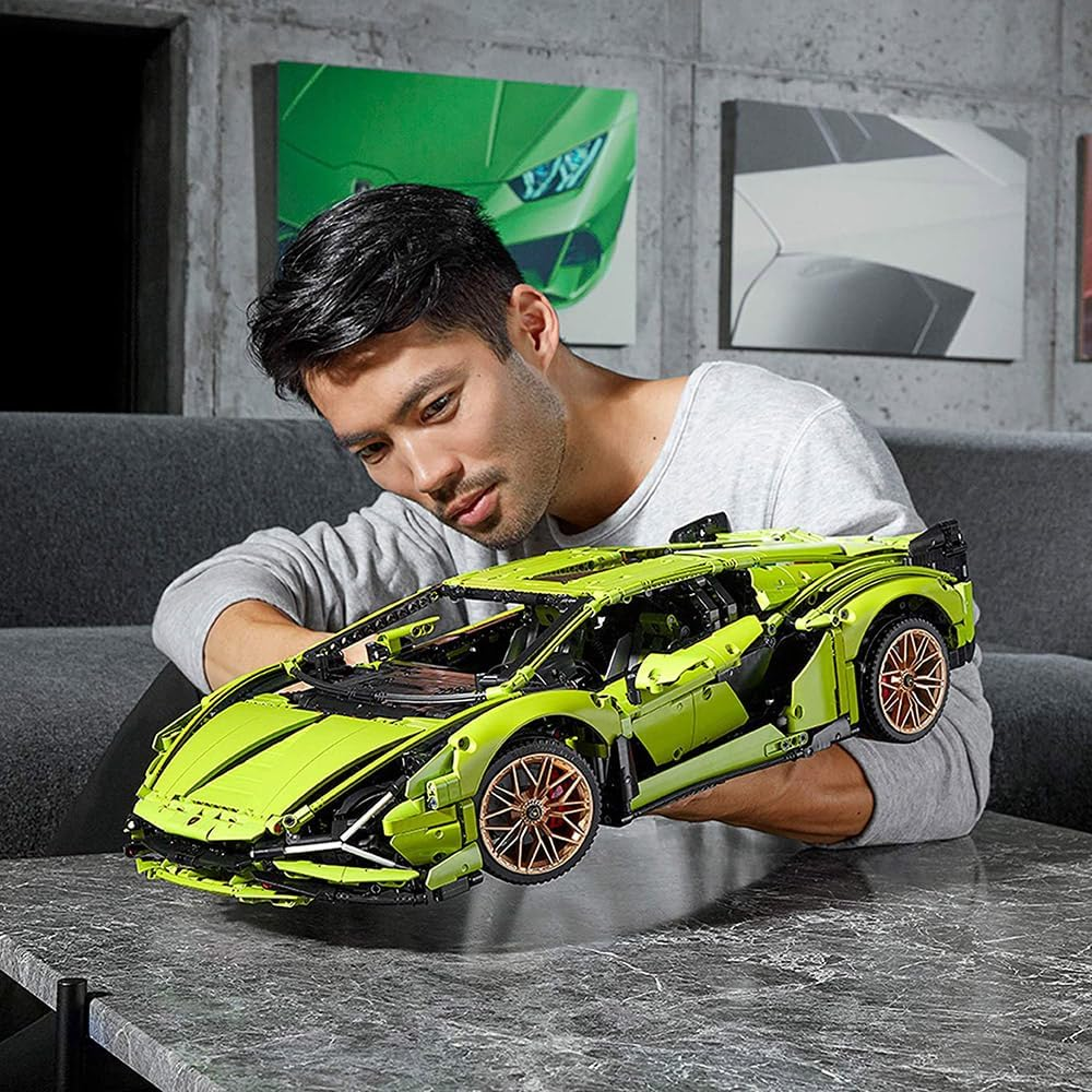LEGO Technic Lamborghini Sián FKP 37 Race Car Model Building Kit for Adults, Idea for Men and Women, Advanced Collectible Set 42115
