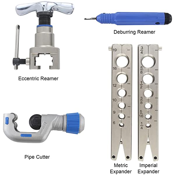 Expander Reamer, Deburring Reamer Expander Kit Alloy Steel Anual Expansion Fittings 4‑32 Mm for Household Appliances