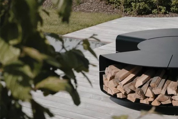 Patio brazier Garden grill outdoor furniture grill iron brazier