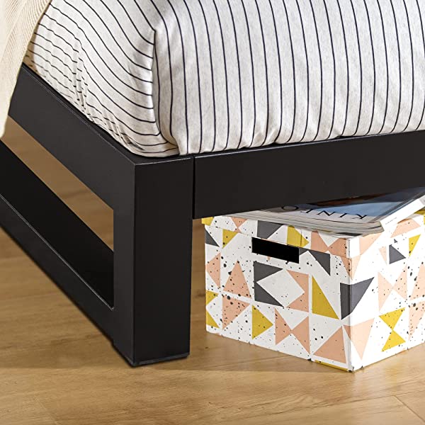 ZINUS Trisha Metal Platforma Bed Frame / Wood Slat Support / No Box Spring Needed / Easy Assembly, Full Full Standard Platform Bed Frame
