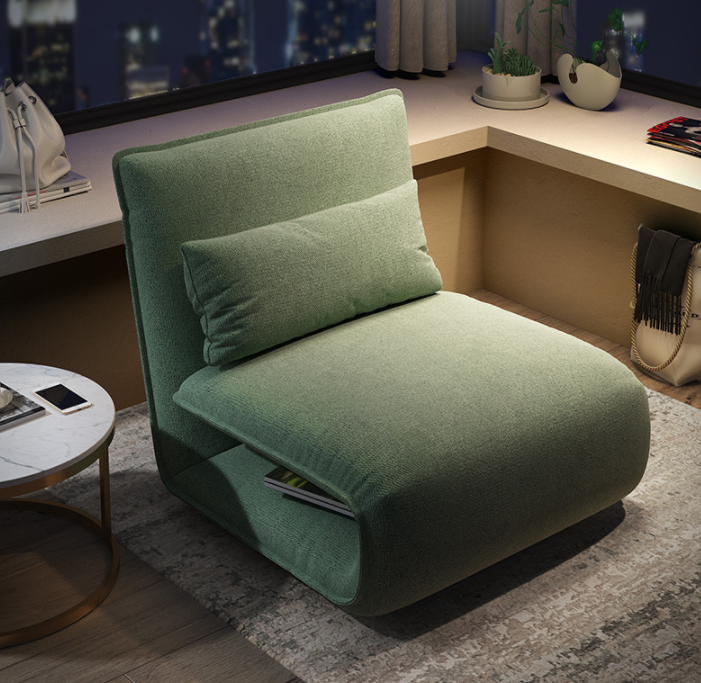 Lazy sofa tatami bedroom single bed folding floor sleeping mat balcony bay window back recliner floor sofa