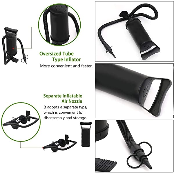 Inflatable Chaise Lounges Folding Lazy Floor Chair Sofa Lounger Bed with Armrests (Khaki)