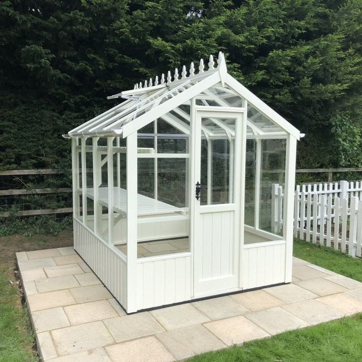 25Clearview Lancashire 5x8 Wooden Greenhouse SJJ