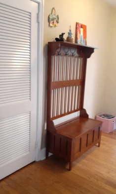 Linon Hall Tree with Storage Bench, 36