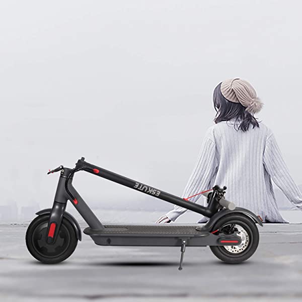 ESKUTE Electric Kick Scooter Commuting Electric Scooter Longe Range, Upgraded Motor Power, Foldable Commuter for Adults All-season, commuting, long range
