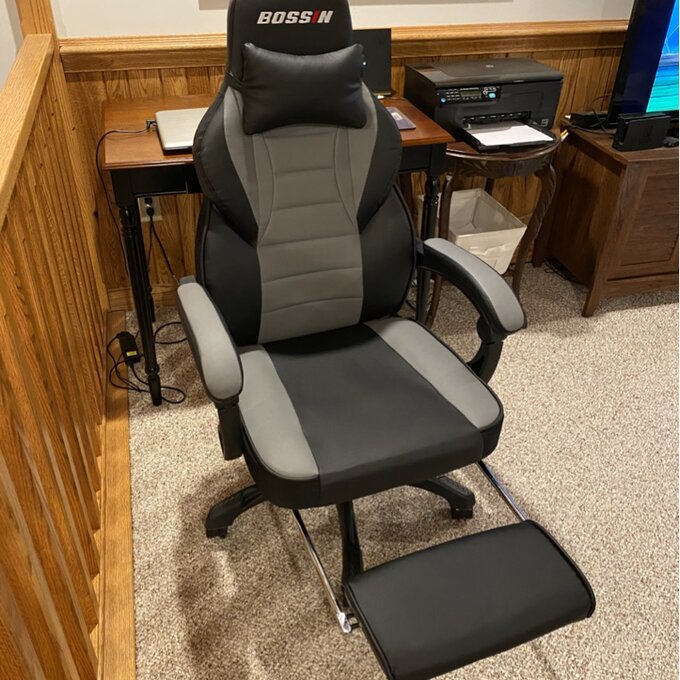 【Furniture】Racing Style Large Size High-Back PU Leather Gaming Chair