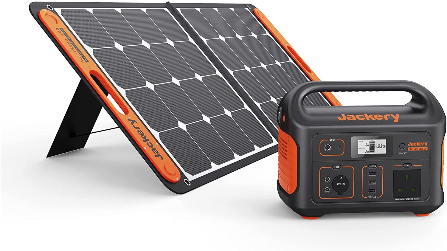 Generator 500,518WH power station with  100W solar panels