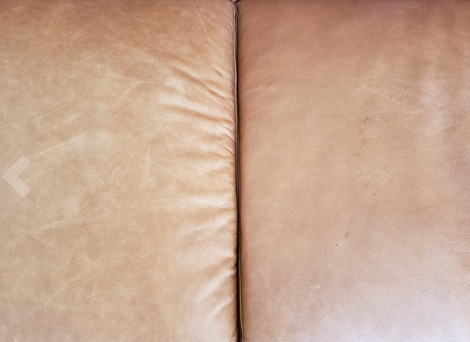 Tufted Leather Sofa, 92.9