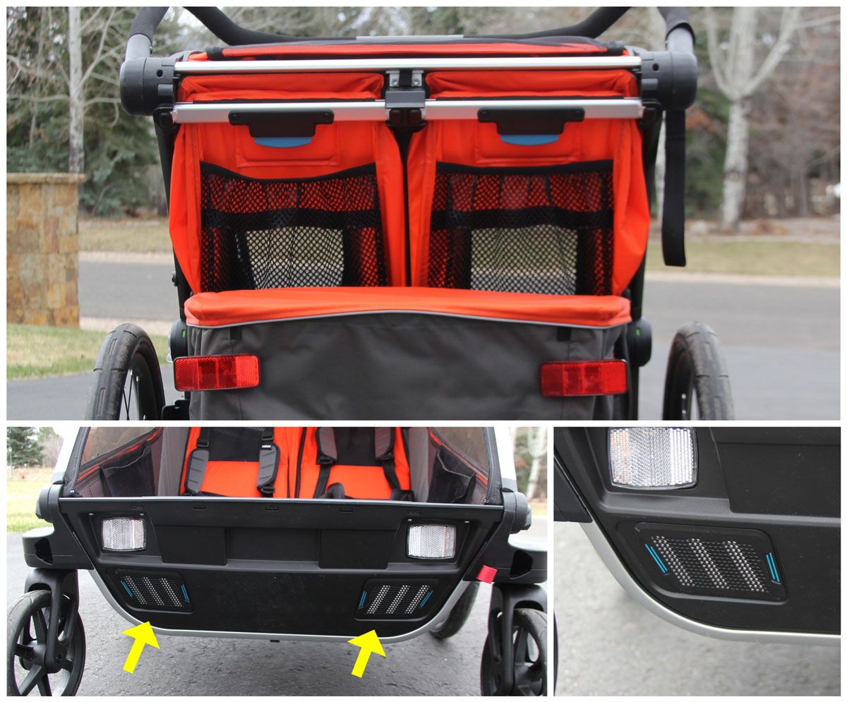 THULE CROSS DOUBLE STROLLER BIKE TRAILER