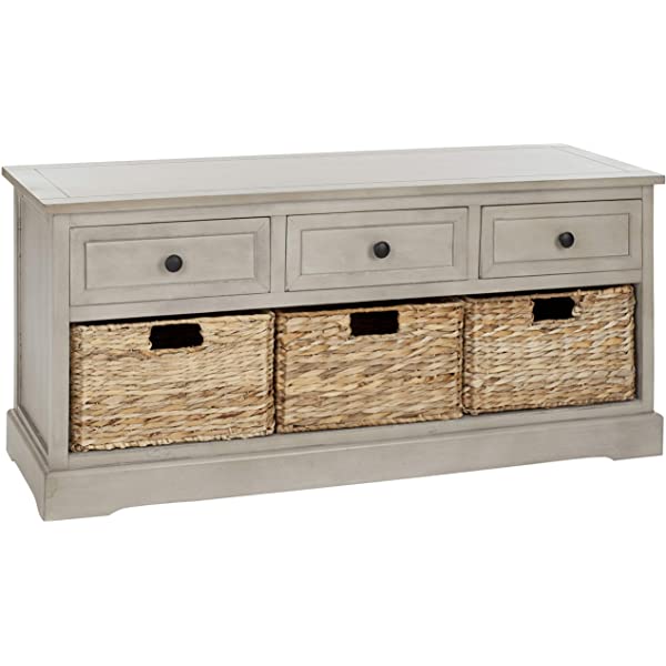 Safavieh American Homes Damien 3-Drawer Storage Unit, Dark Cherry